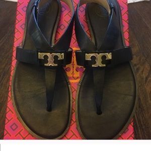 Tory Burch navy blue sandal